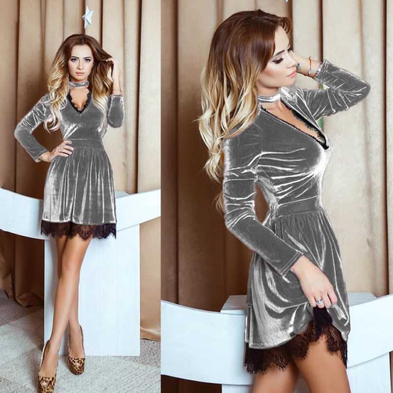 Rochie catifea Arya