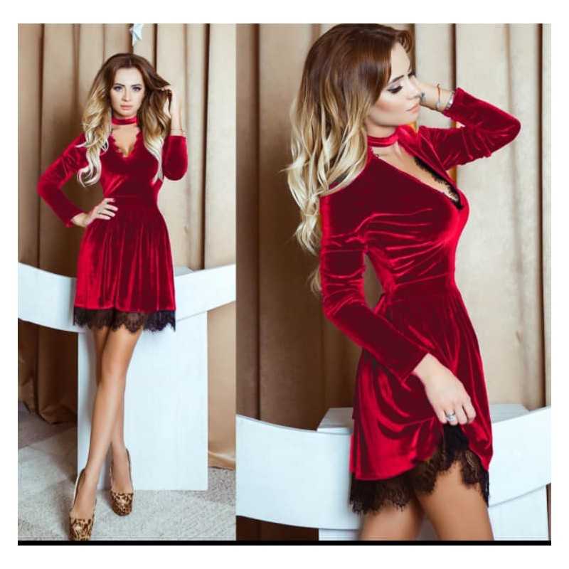 Rochie catifea Arya